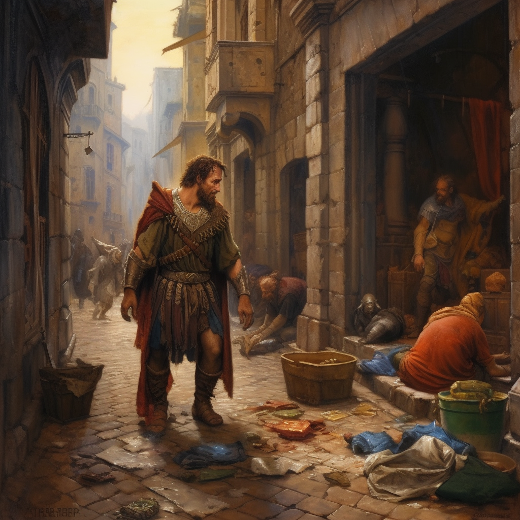 Midnight Confrontation in the Forgotten Alleys of Rome