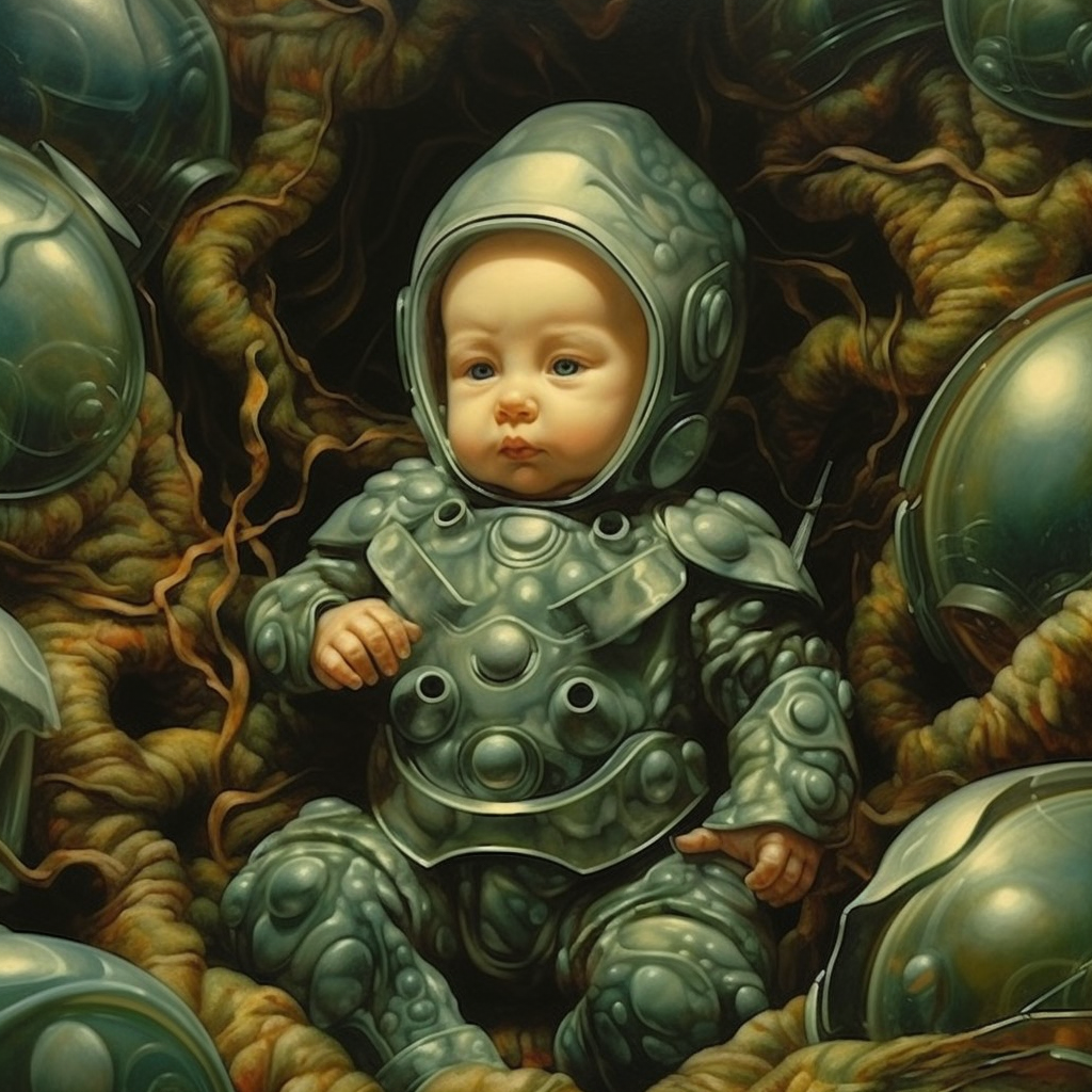 A Surrealistic Journey Through Maternal Warfare