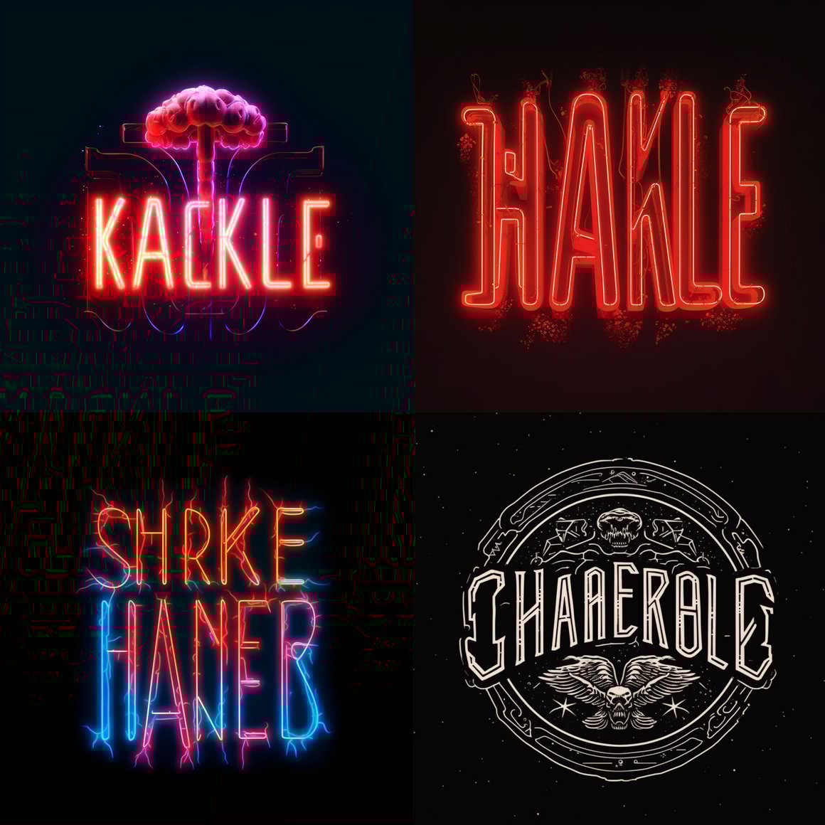 Retro Sci-Fi Logo Design for Mikael Gabriel