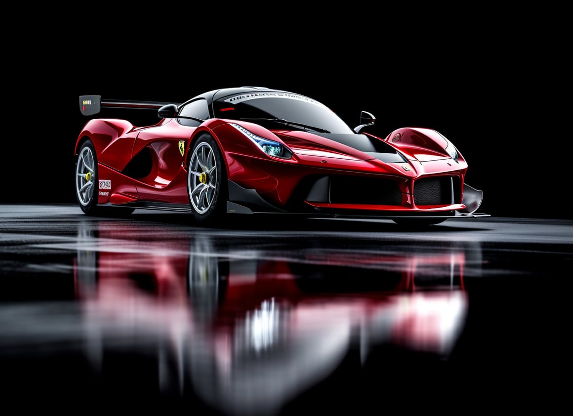 Detailed Mid-Journey View of La Ferrari FXX K with Sony α7
