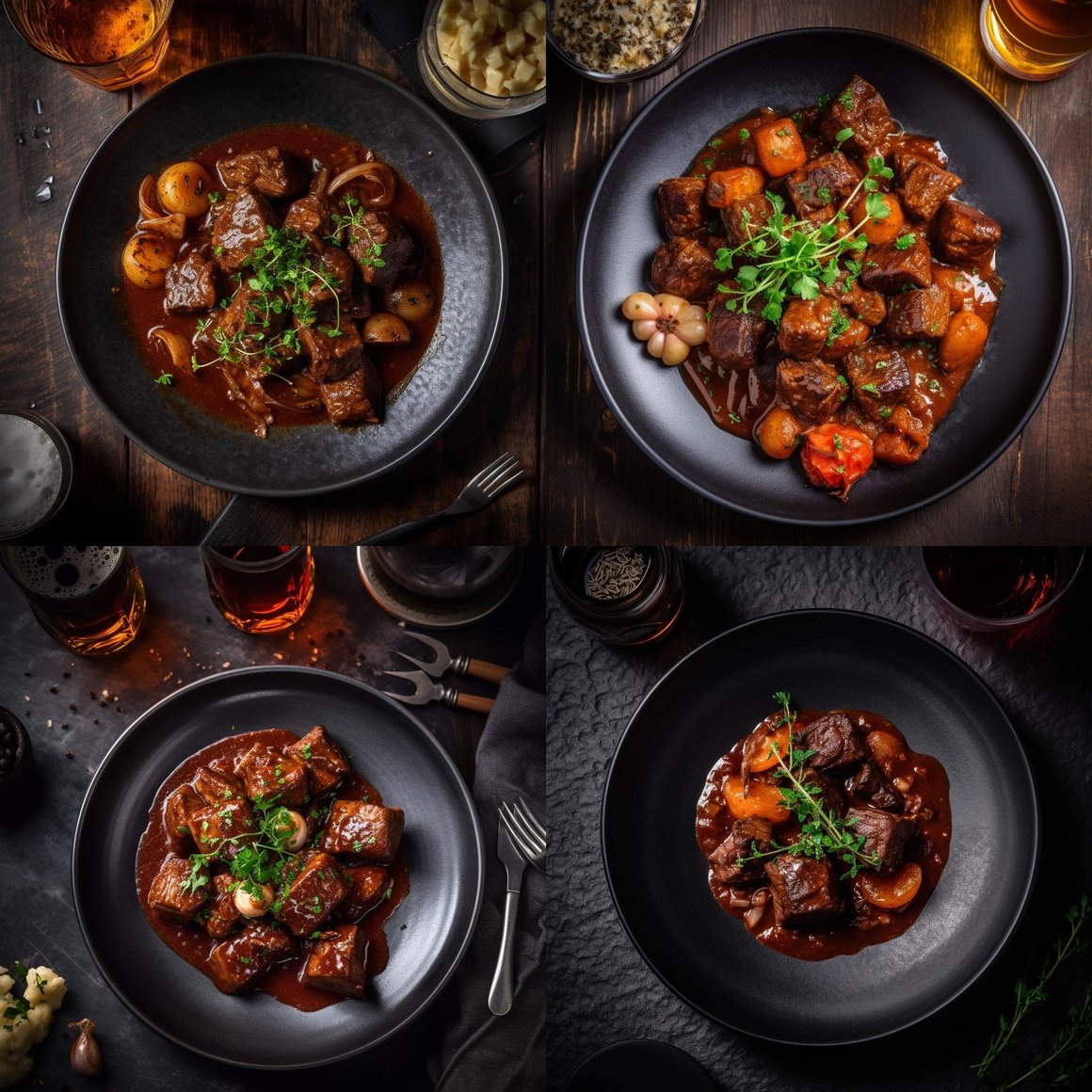 Rich Beef Goulash Paired with Dark Beer