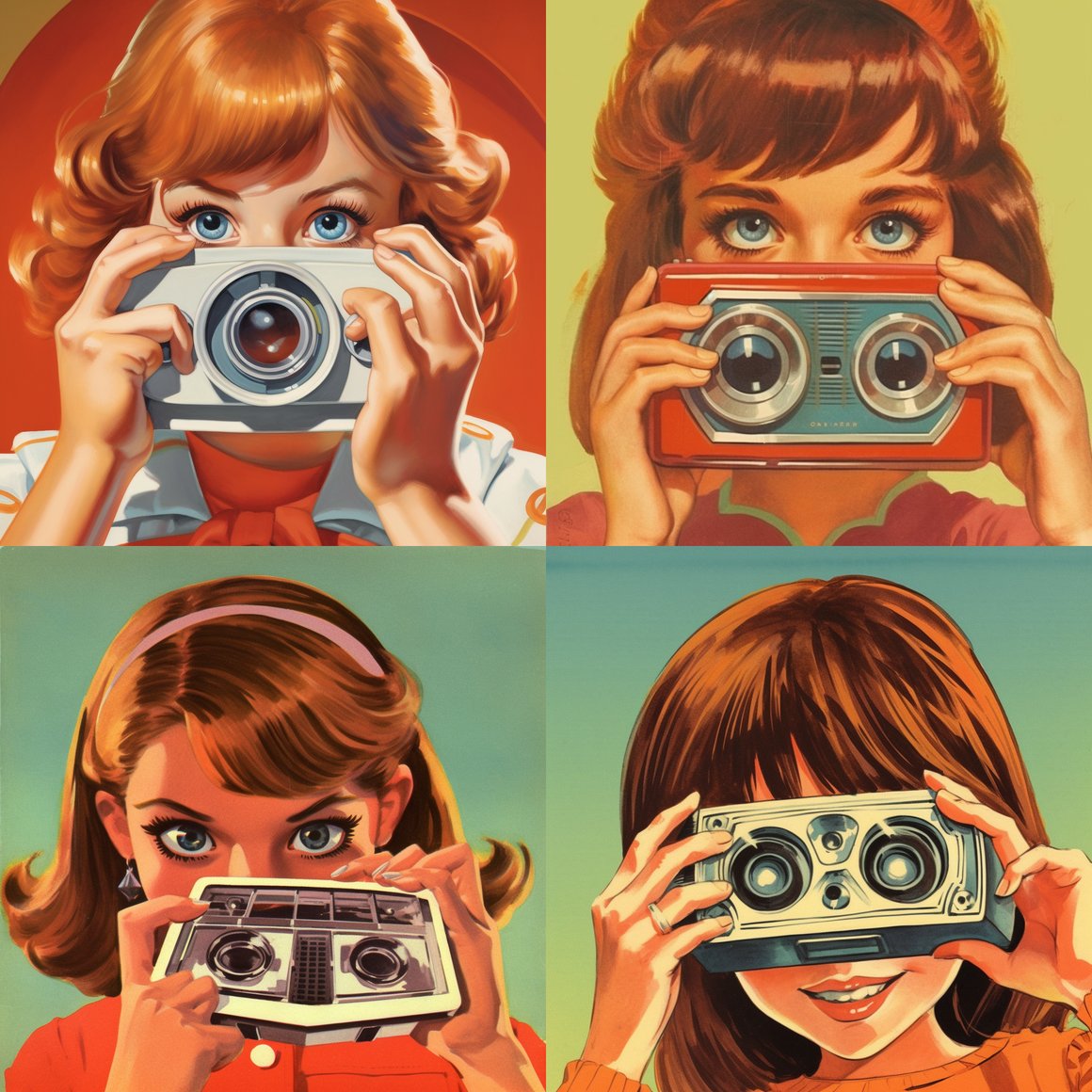 Retro View Master Adventure: A Girl's Journey Through Time