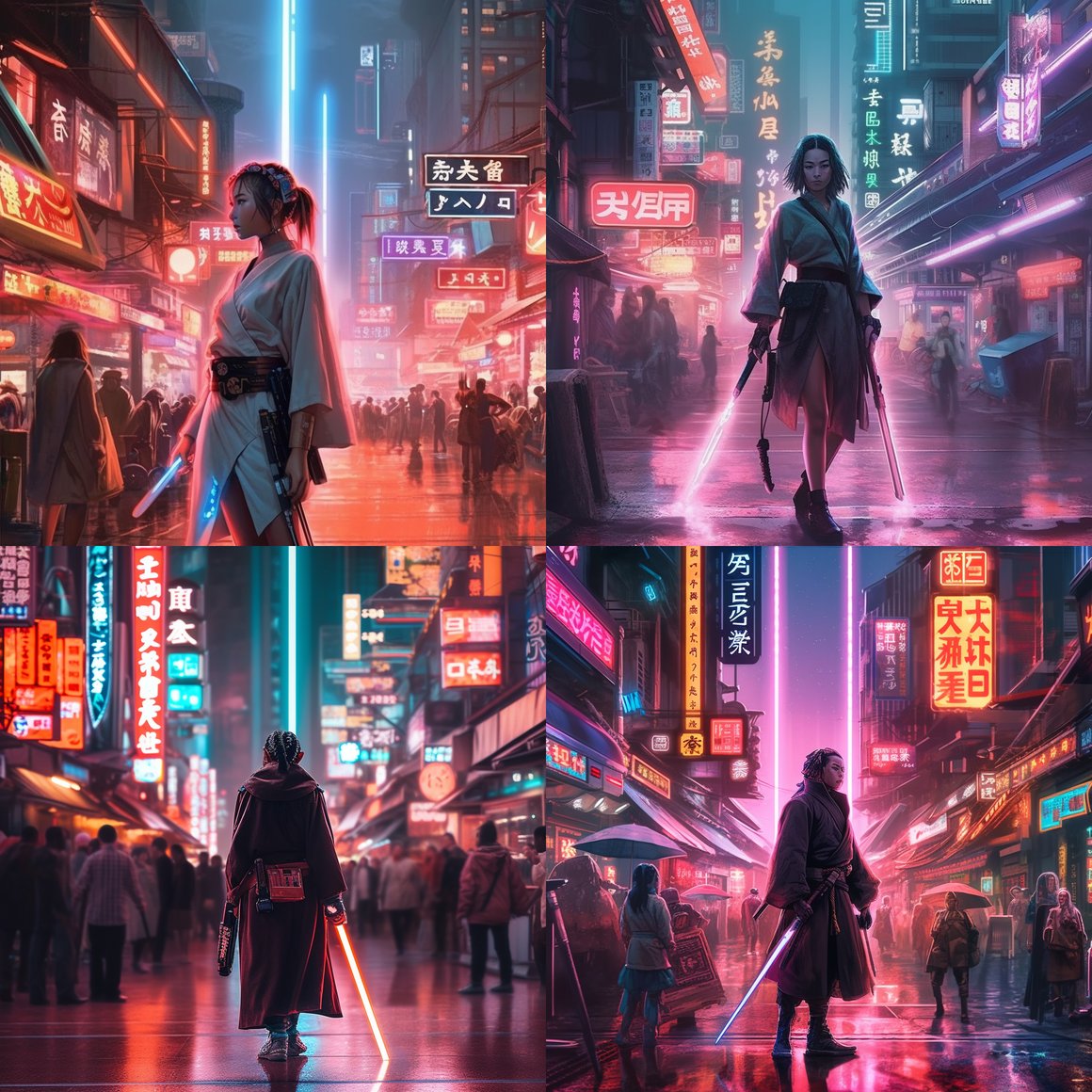 Neon Samurai: A Cyberpunk Journey