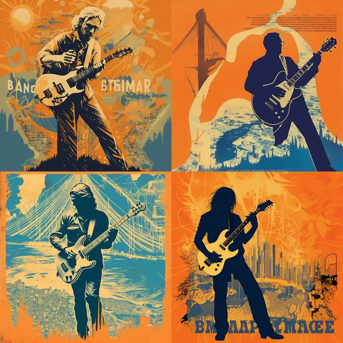 Retro Bainbridge Island Concert Poster Design