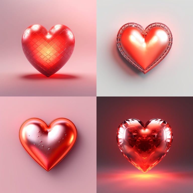 Dramatic 3D Red Heart Journey Prompt | NeoPrompt