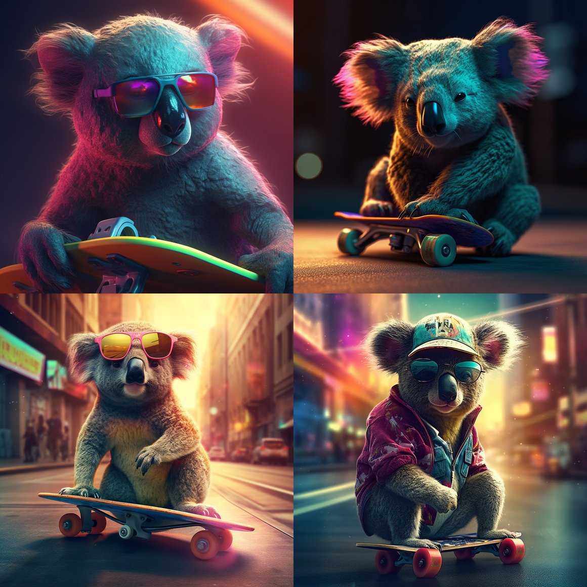 A Synthwave Mid-Journey Adventure in Vibrant Street Scene Visuals