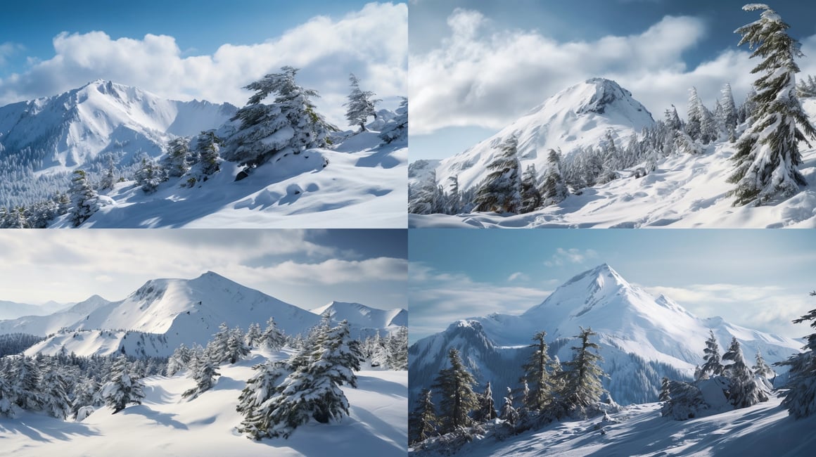 Chilled Summit: A Cinematic Hyperrealistic Capture
