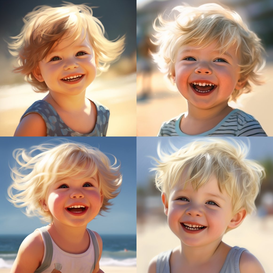 Sun-Kissed Laughter: Toddler's Beach Adventure