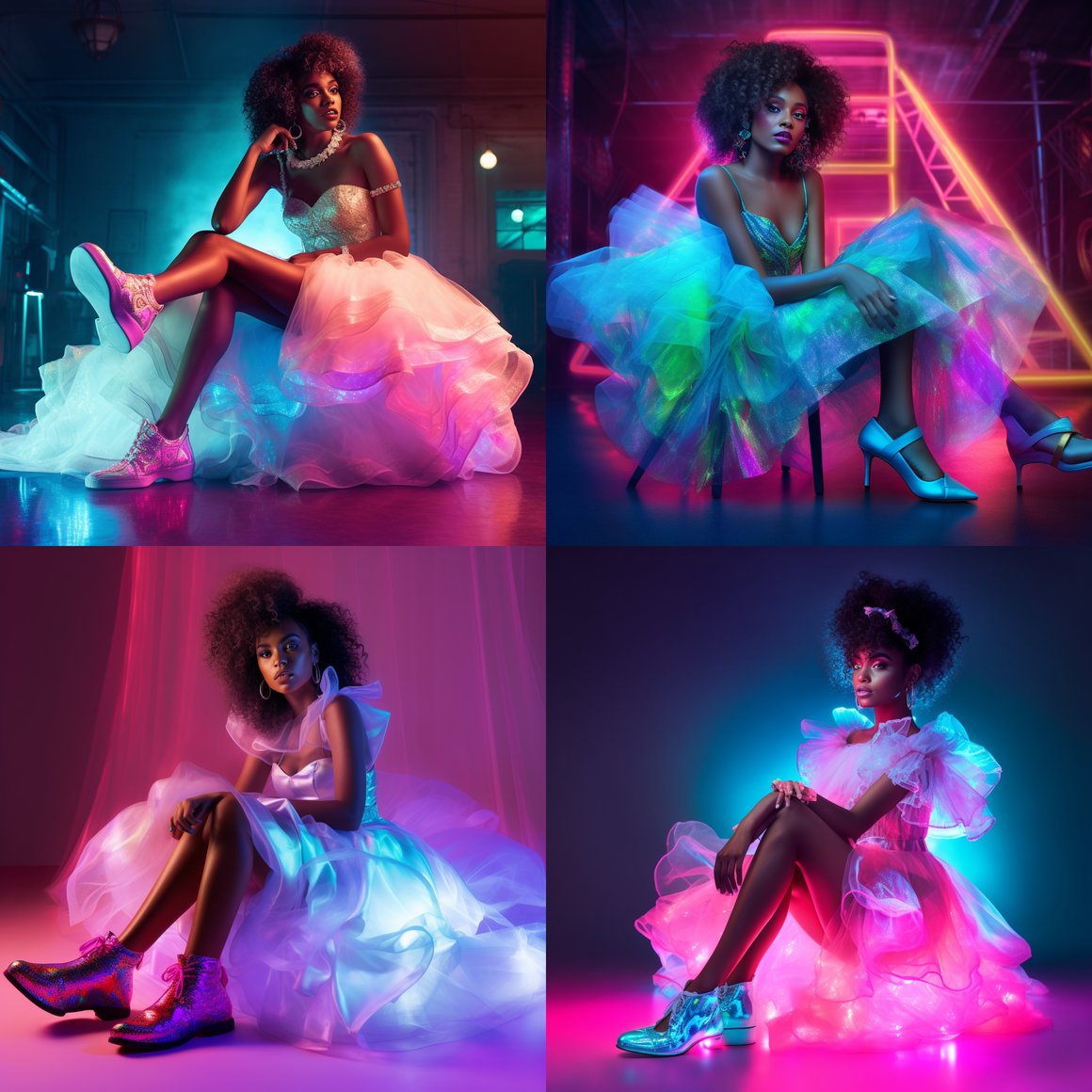 Neon Cinderella: A Contemporary Bridal Journey