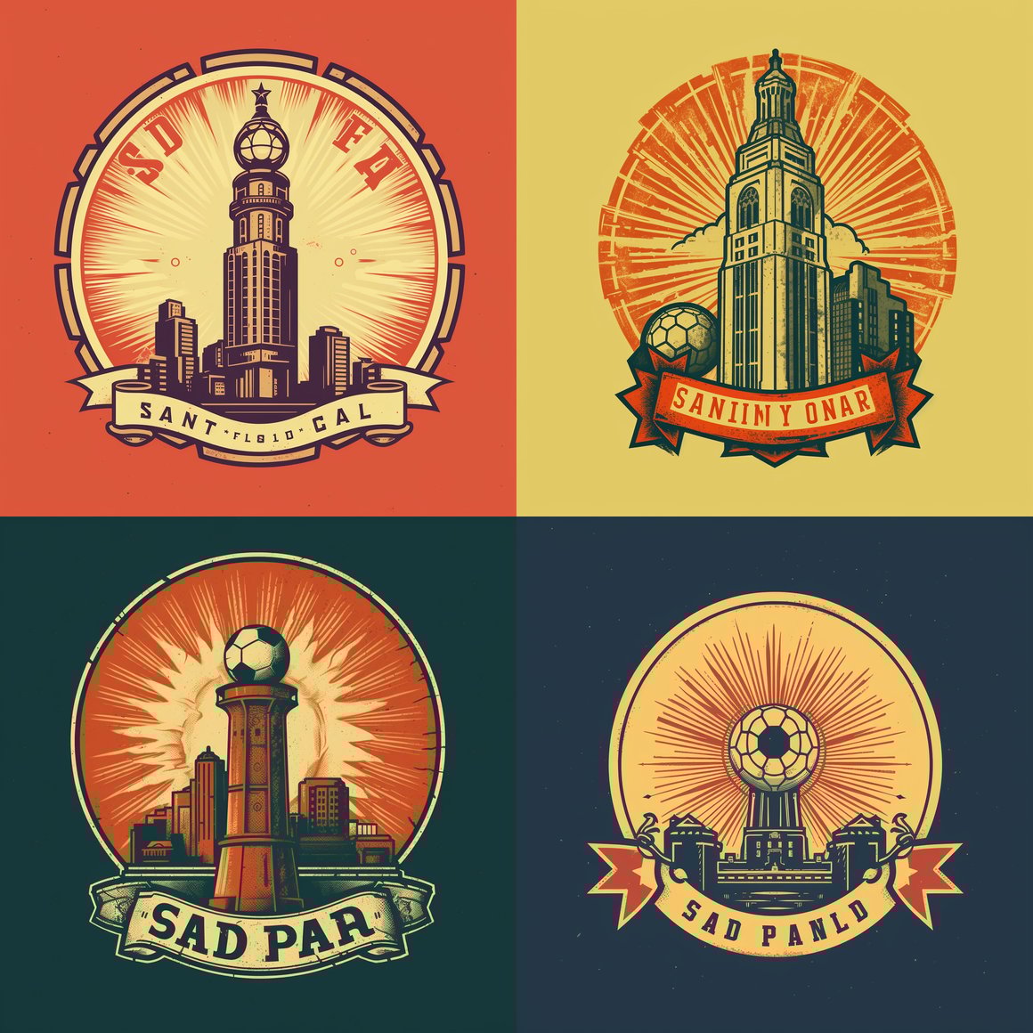Sun, Tower, Ball, and Serif SDF Logo Challenge