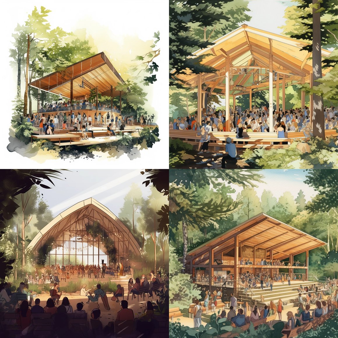 A Mid-Journey Glimpse into Contemporary Pavilion Architecture