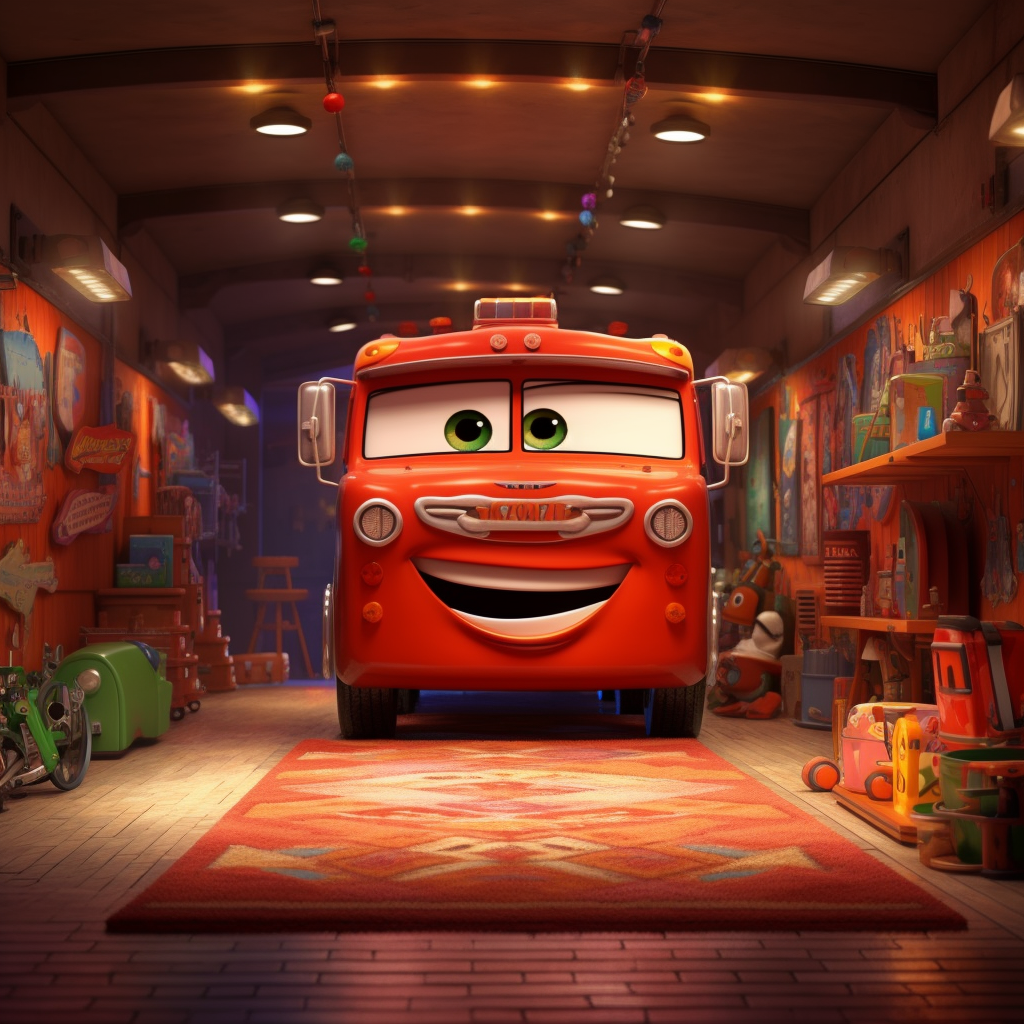 Midnight Adventures in Pixar's Toy Bus Garage