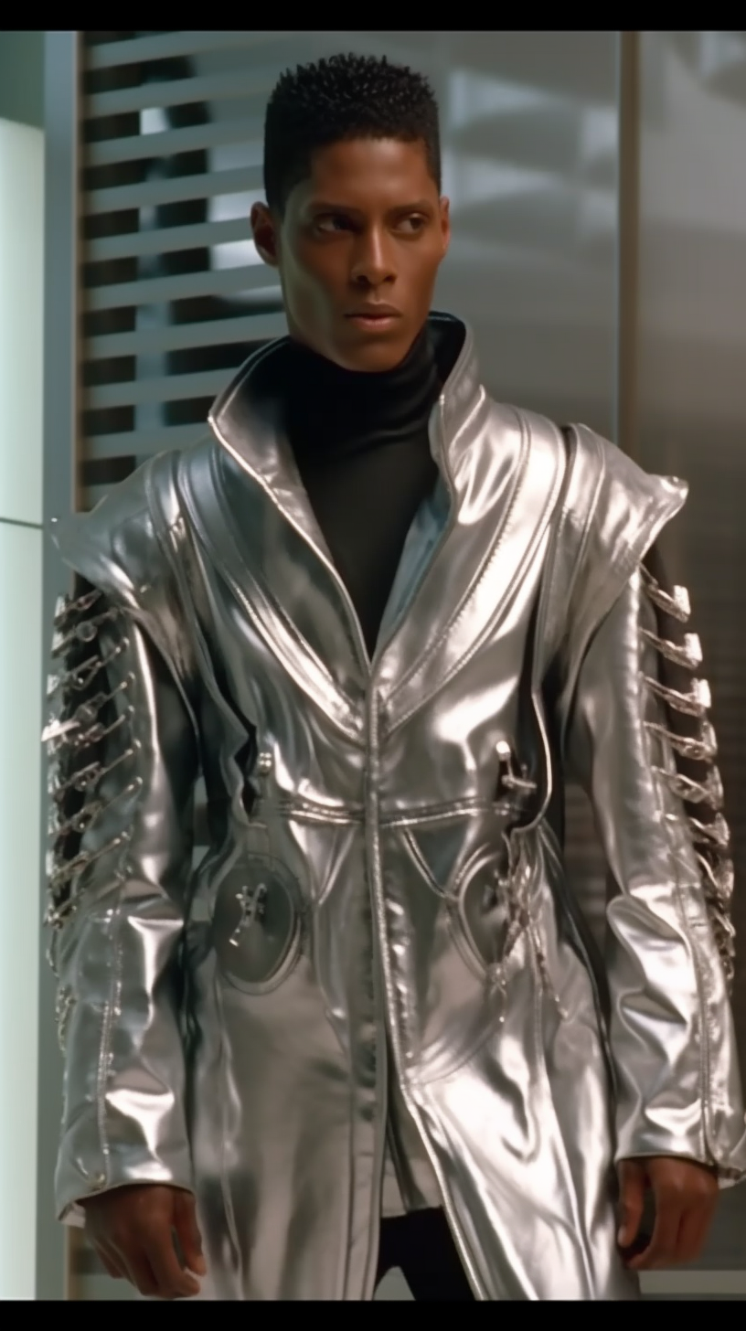 Retro Futuristic Balenciaga Cyborg Fashion Moment