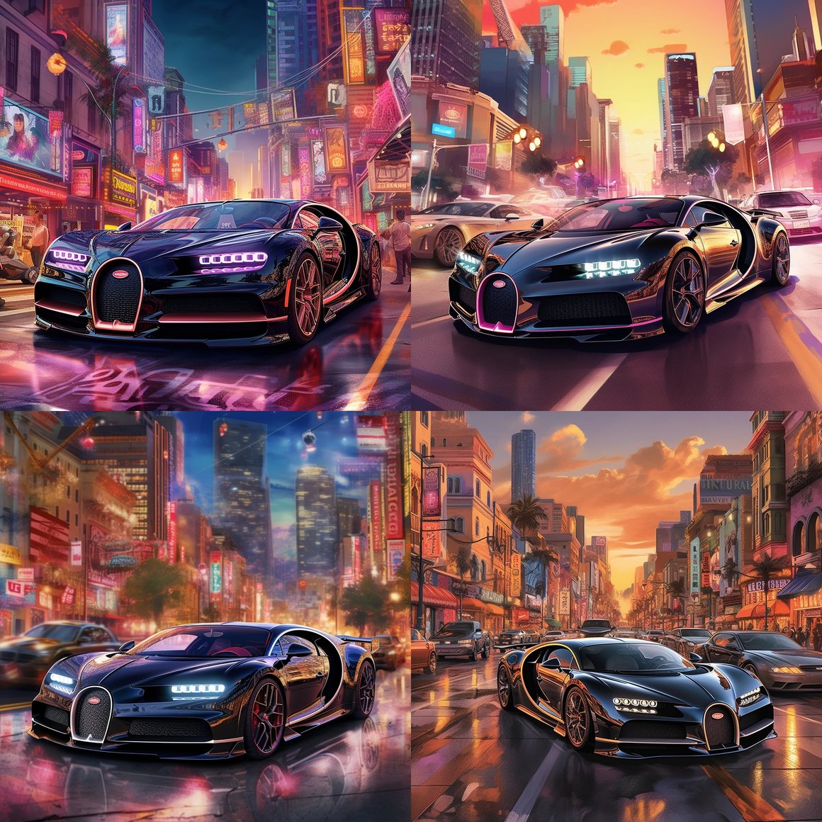 Chromatic Voyage Through Iconic Automobiles