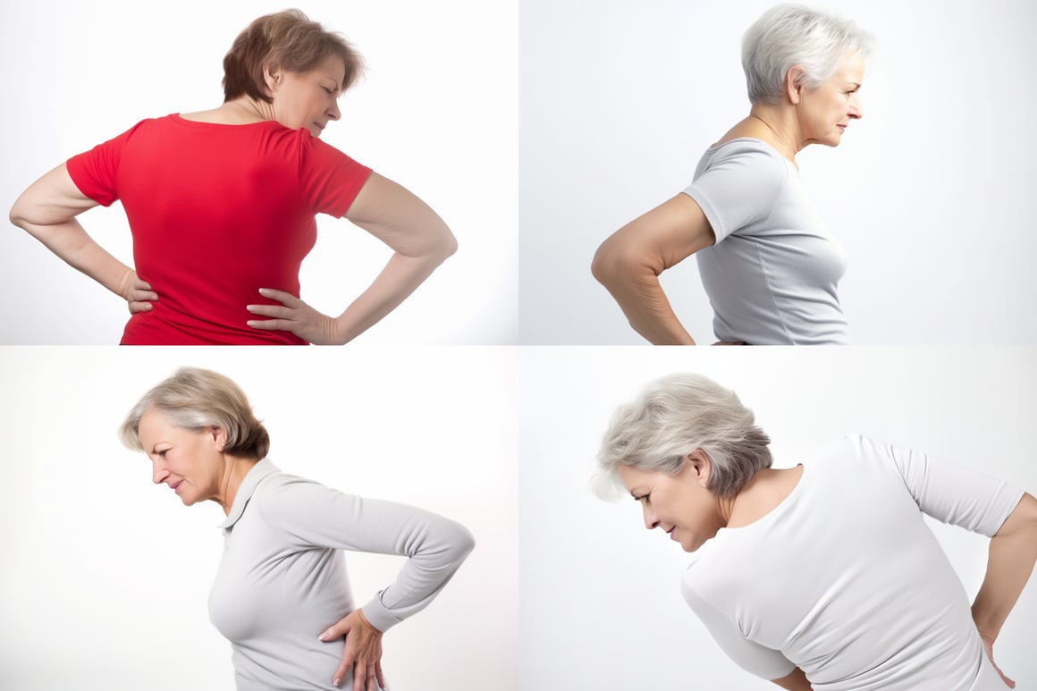 Middle-Aged Woman Experiencing Back Pain - AR 3:2 - V5