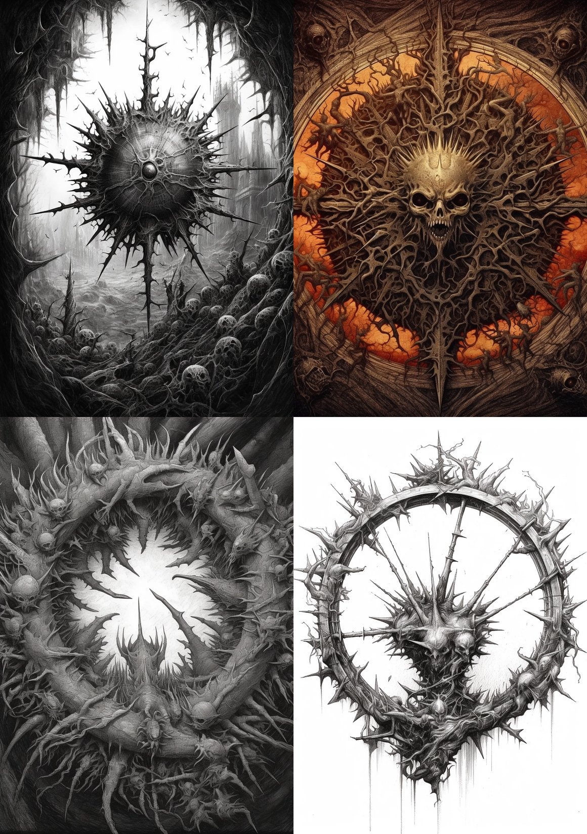 A Surreal Intersection of Ancient and Nuclear Art
