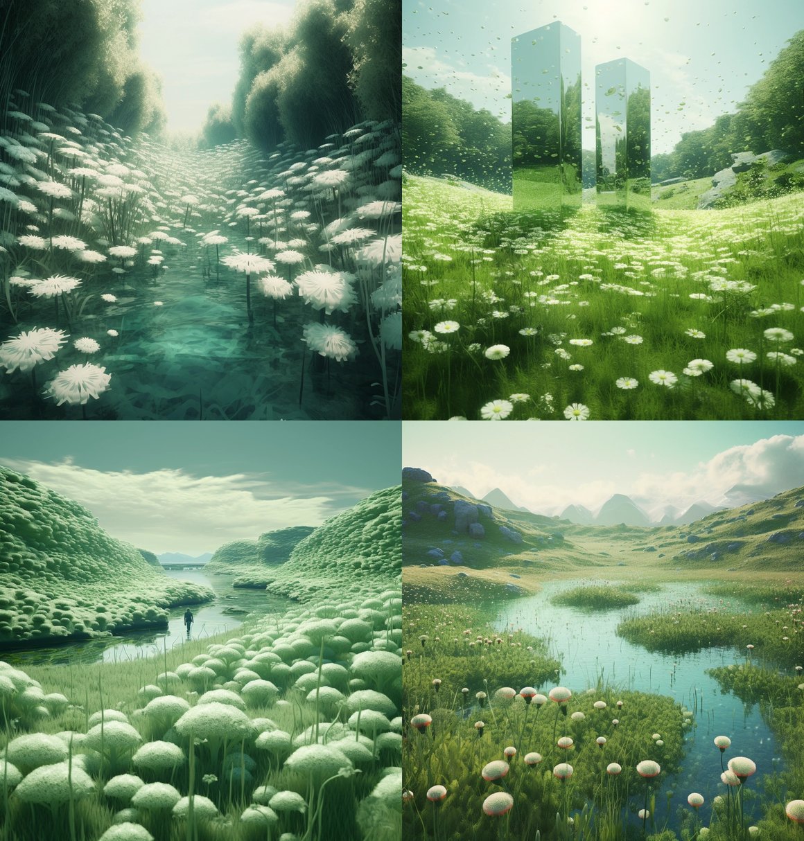 A Surrealistic Immersion in Hyper-Realistic Landscapes