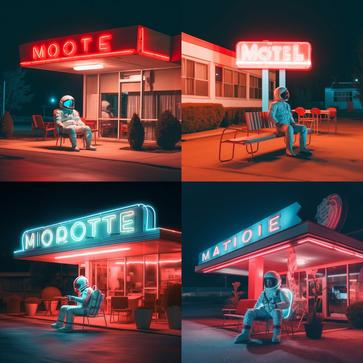 Retro Moonlight Soiree: A Blending Epochs Scene