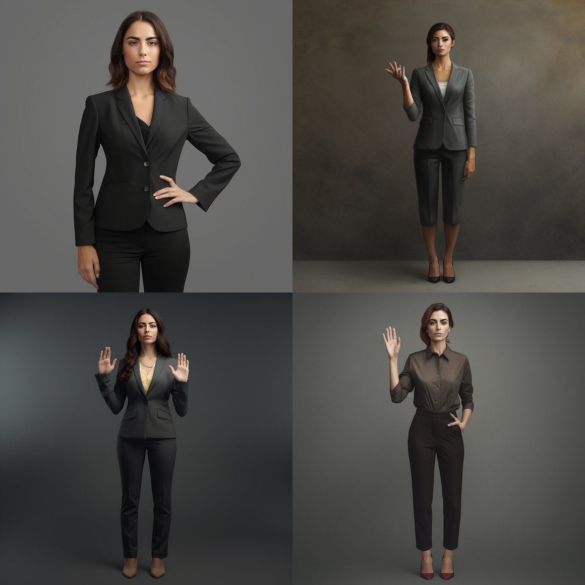Ultra-Detailed HD Presentation of a Professional Woman Asserting 'No'