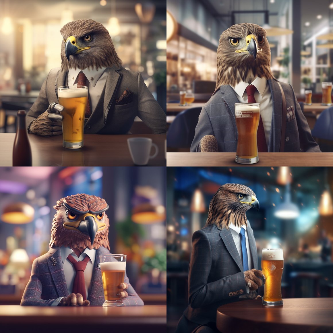 Hawk's Sophisticated Soiree: A Mid-Journey Interlude