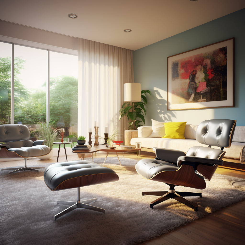 Ultra-Realistic Mid-Journey: Luxurious Living Room Detail