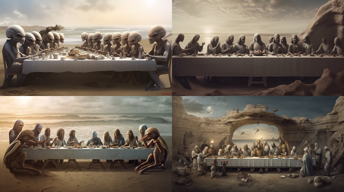 A Surreal Take on Da Vinci's Last Supper through a Canon DSLR Lens