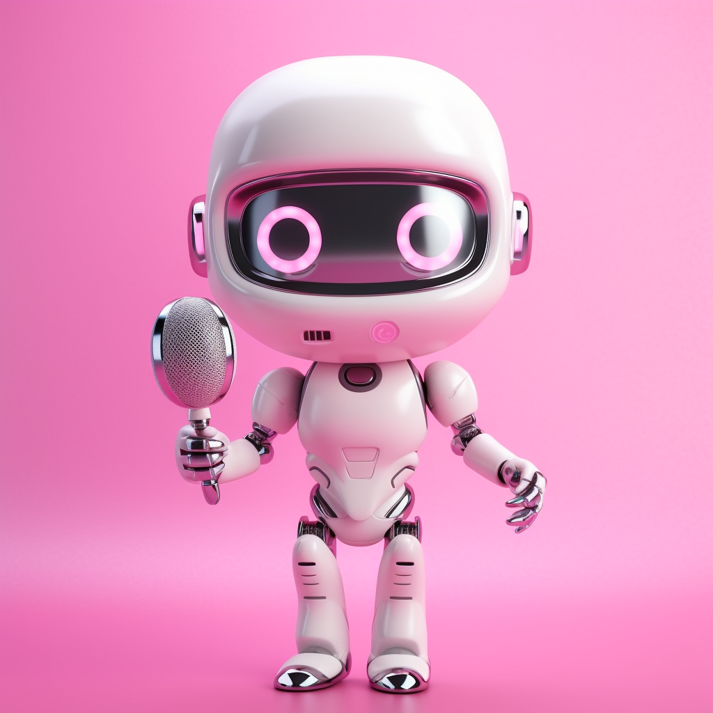 Neon Pink Microbot Design