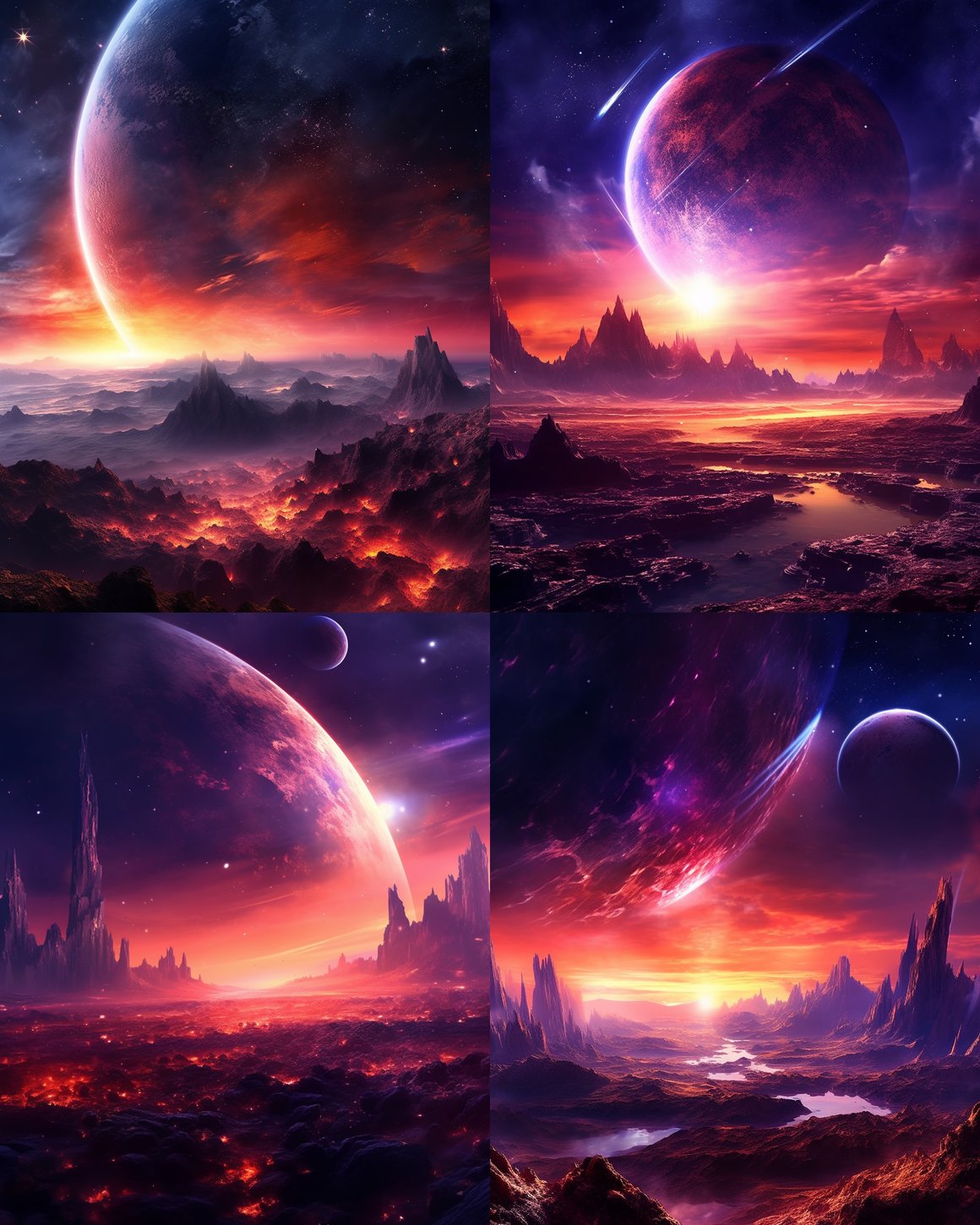 Sunset in Interstellar Voyage: 4k Ultra HD Prompt | NeoPrompt