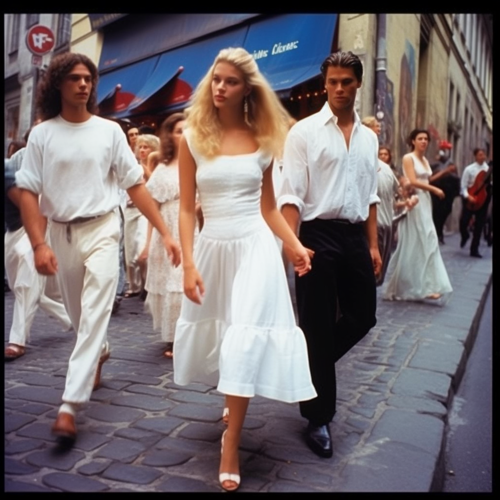 Chic Stroll: Frida Aasen in 90s Paris