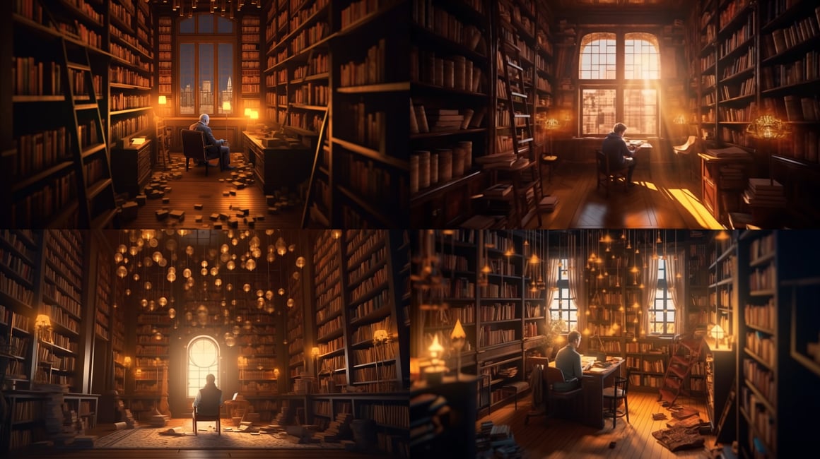 Mid-Way Reading Bliss: A 4K Dramatic Pictorial Exploration