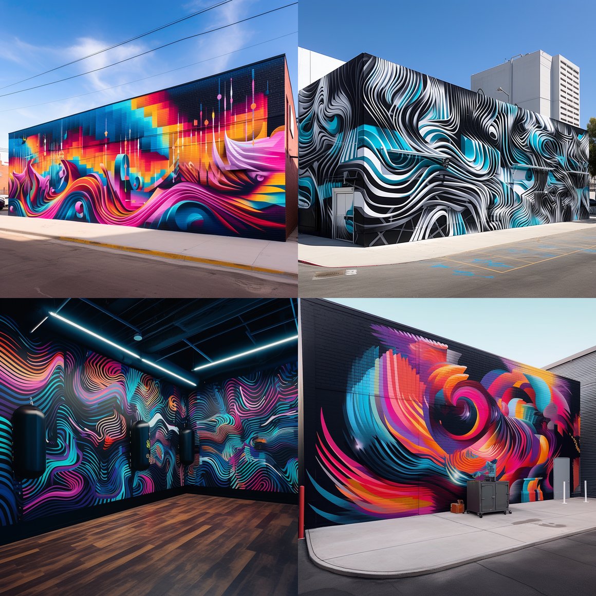 Resonance of Infinity: Graffiti Echo Mural