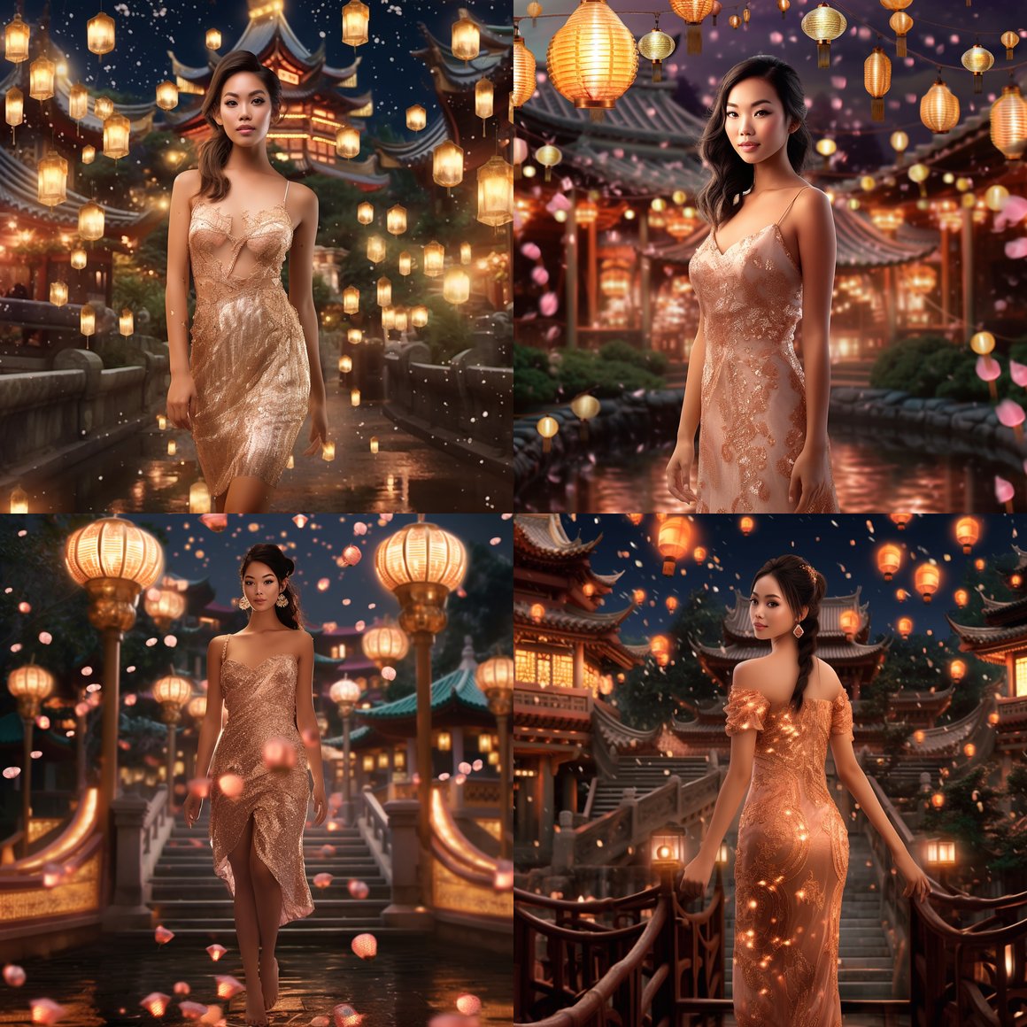 Midnight Garden Elegance: A Moonlit 3D Journey, Version 5.1
