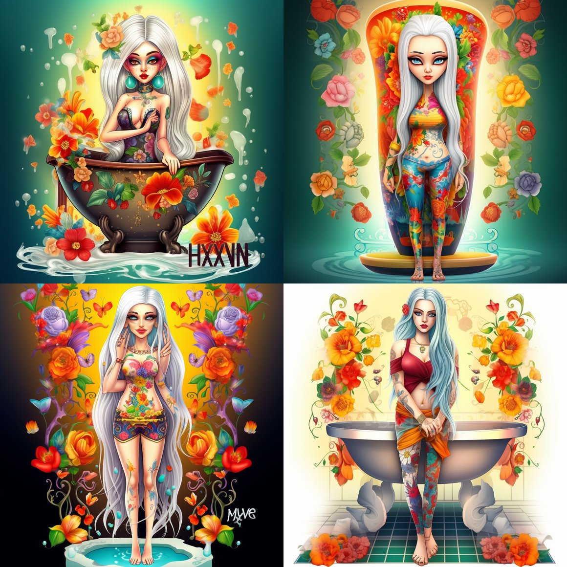 Sultry Goddess: A Hyper-Realistic Cartoon Journey