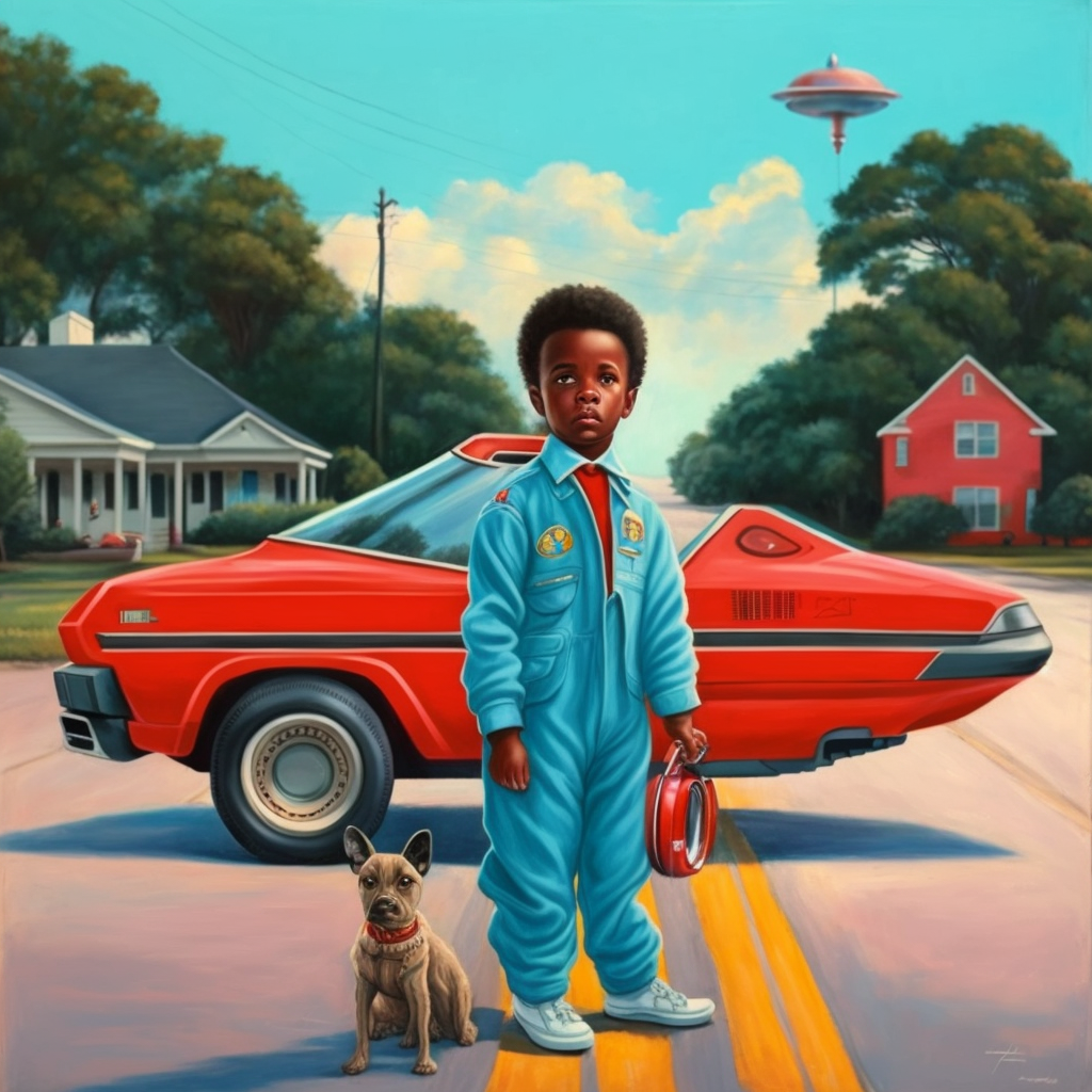 Suburban Extraterrestrial: A Wes Anderson Inspired Portrait
