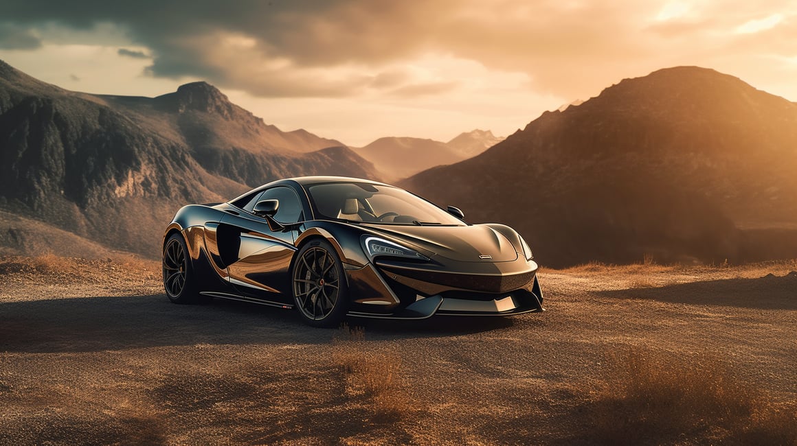 Sun-Kissed 600LT: A Romantic Interlude on the Mountain Road