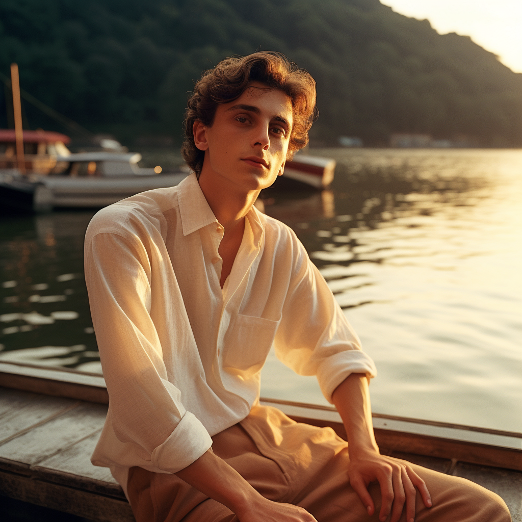 Summer Serenity with Timothee Chalamet at Lake Como