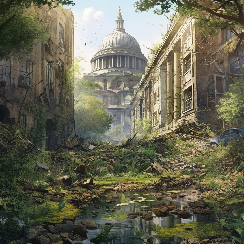 Submerged Metropolis: London's Future Ruins in the Jungle