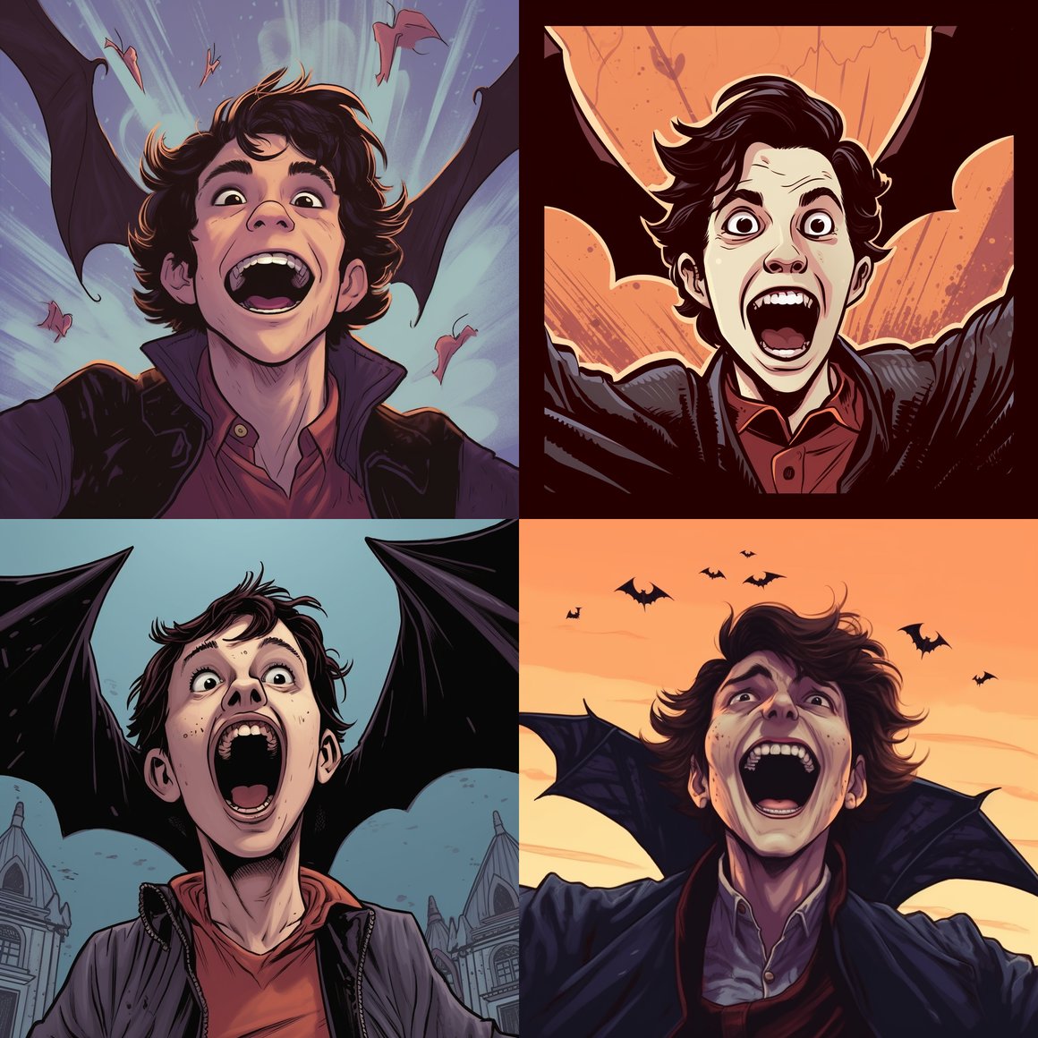 Midnight Flight: The Cheerful Vampire Boy