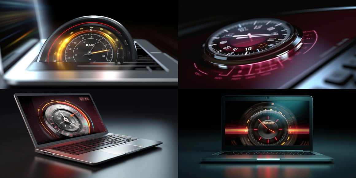 Mid-Trip Business Speed Monitoring on Laptop