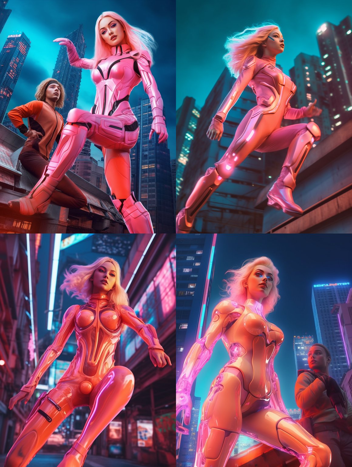 Neon City Adventure: The Holographic Chronicles in 8K