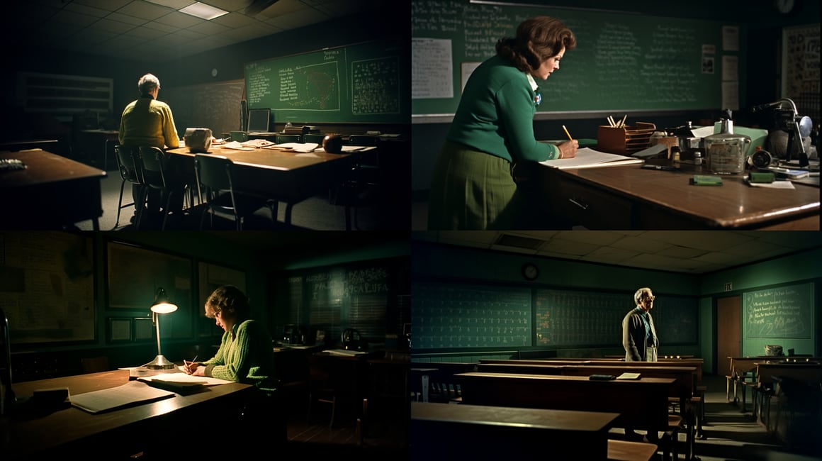 Retro Classroom: A Cinematic Perspective