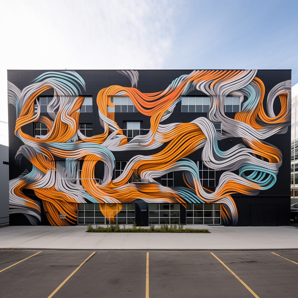 Resonance of Infinity: Graffiti Echo Mural