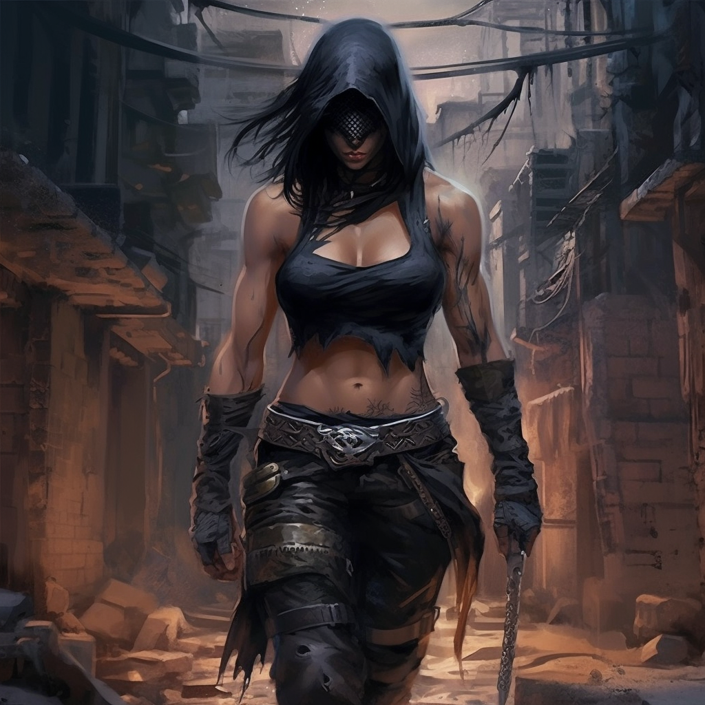 Artistic Exploration of a Female Warrior