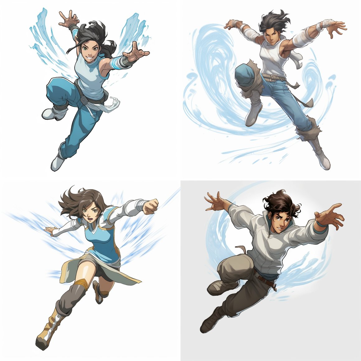 Detailed Anime Style Legend of Korra Illustration