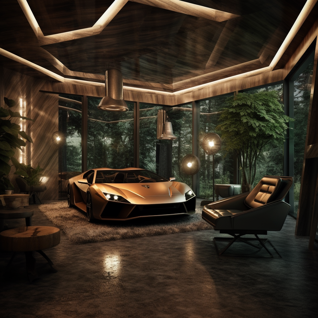 Revuelto Revelry: A Glimpse into a Luxurious Garage Oasis