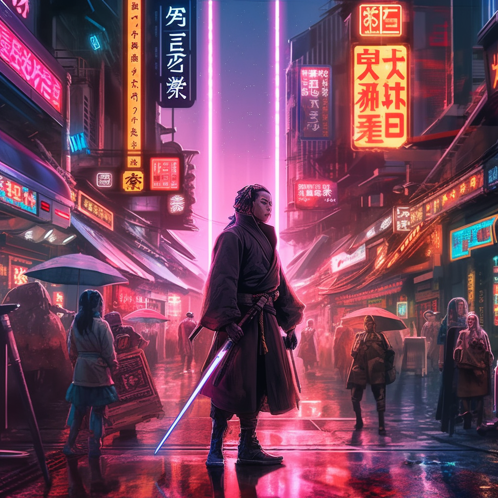 Neon Samurai: A Cyberpunk Journey