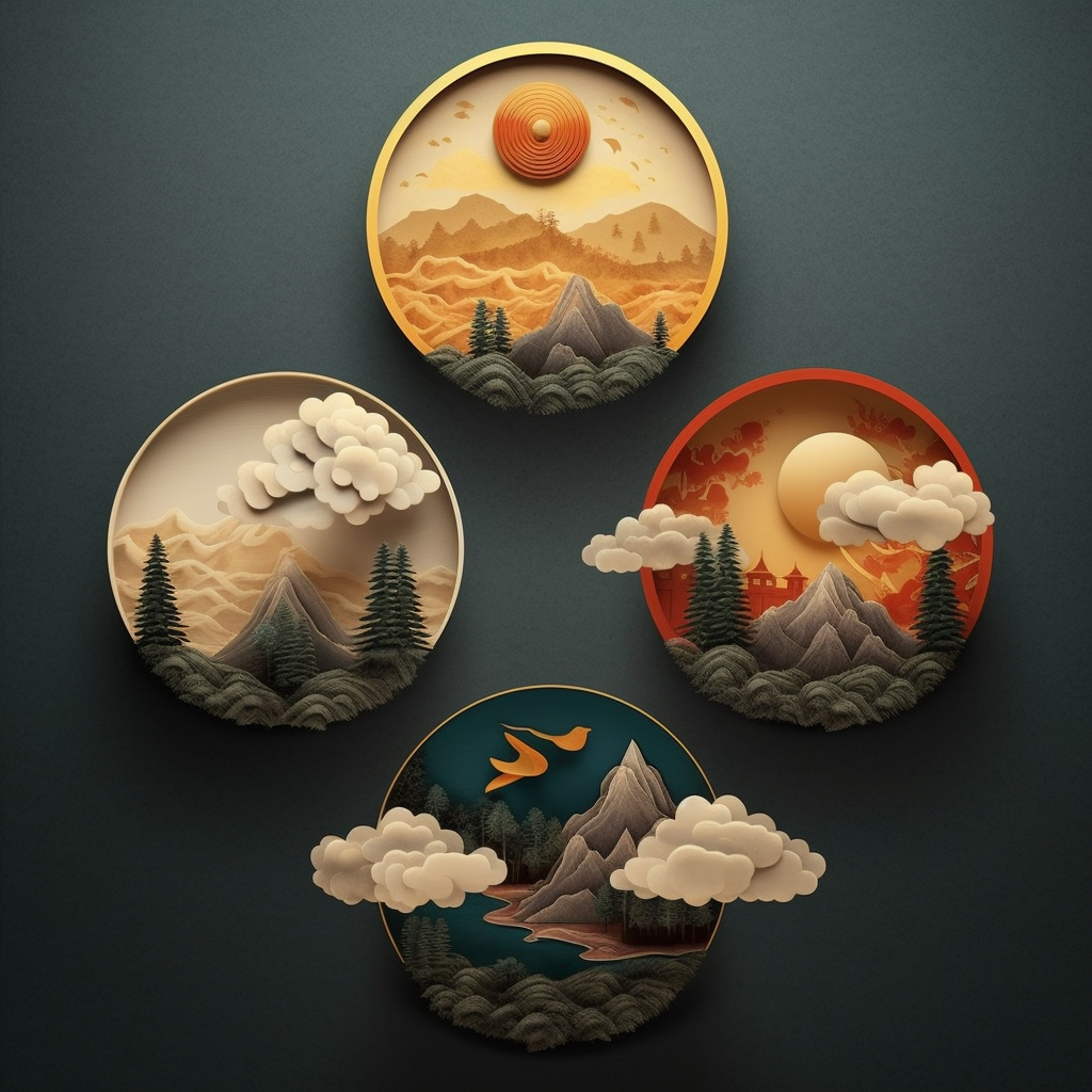 Chinese Traditional Style Icons