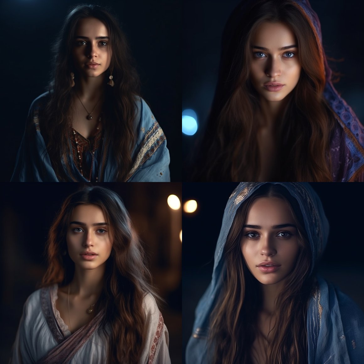Armenian Beauty Under the Midnight Moonlight