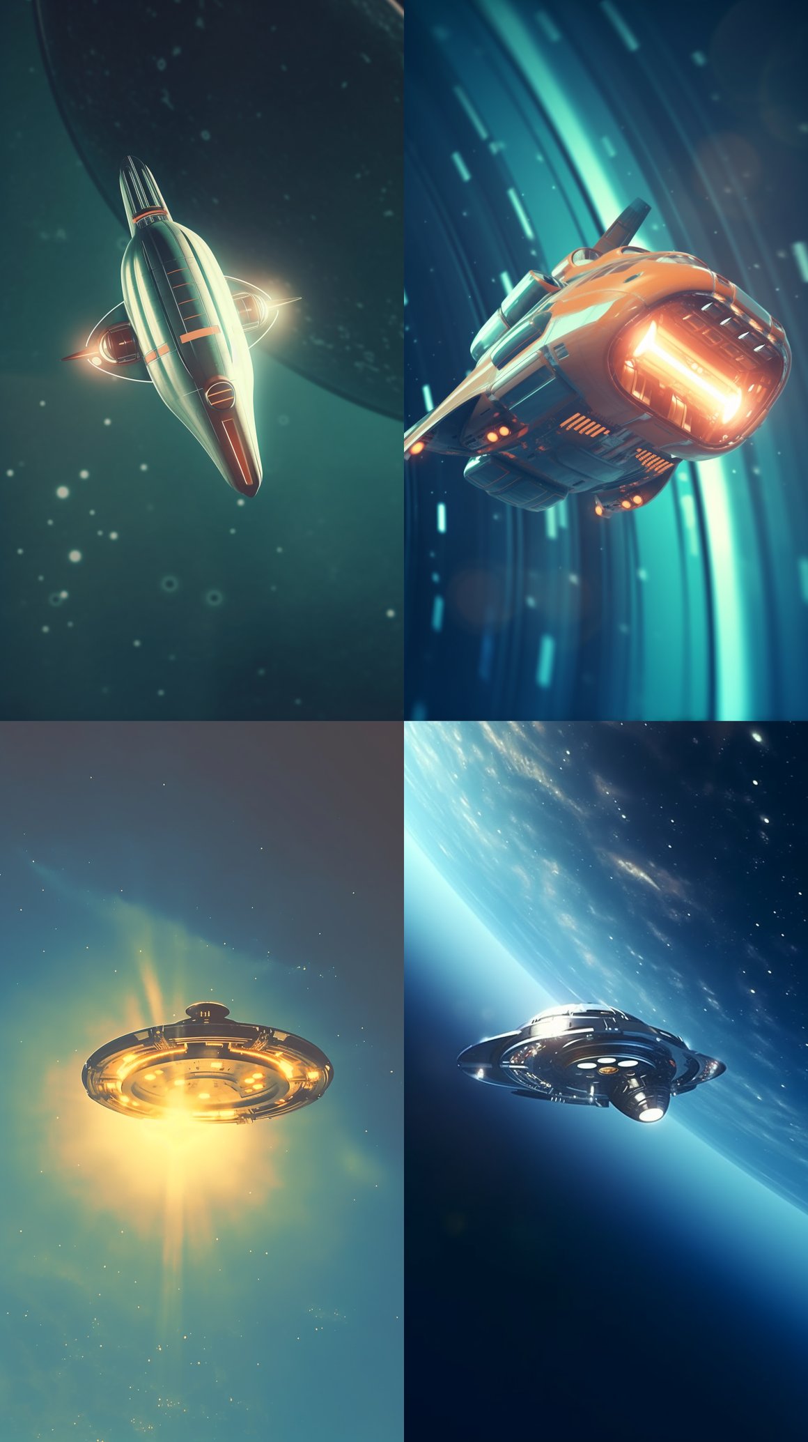 Retro Space Adventure: Mid-Journey Cinematic Snapshot