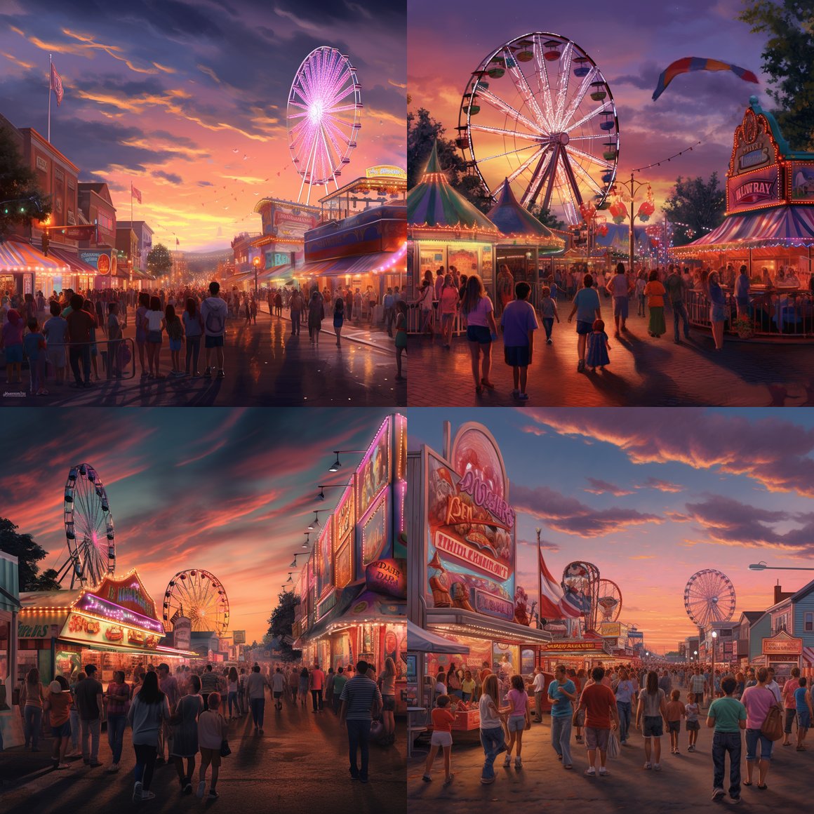 Summer Evening at a New England Carnival